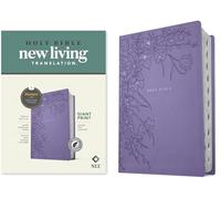 NLT Giant Print Bible, Filament Enabled (LeatherLike, Lavender Floral, Indexed, Red Letter)
