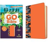 Nlt Go Bible for Kids: With Glow-in-the-dark Features, Leatherlike, Orange Camo; a Life-changing Bible for Kids