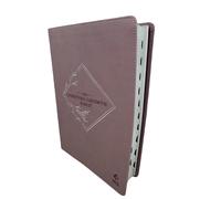 Nlt , The Spirituale Crescita Bibbia Similpelle, Polveroso Malva Pollice Index