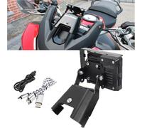 NLTNJI Supporto per Dispositivo Elettronico per Moto, Compatibile con Ducati Multistrada 1200 2010-2012, per Smartphone e GPS, Staffa per Navigatore GPS e Telefono Cellulare, Nero, Alluminio