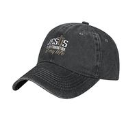 NLWQEKV Berretto da Baseball Originale a Basso Profilo Christian Jesus è Il fondamento della mia Vita Cappello da Uomo e da Donna per papà Nero