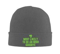 NLWQEKV Berretto Invernale Senza Tesa, Molto Probabilmente per Dire Addio agli irlandesi, Divertente, per Il Giorno di San Patrizio, da Uomo e da Donna
