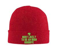 NLWQEKV Berretto Invernale Senza Tesa, Molto Probabilmente per Dire Addio agli irlandesi, Divertente, per Il Giorno di San Patrizio, da Uomo e da Donna