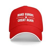 NLWQEKV Cappelli da Baseball Regolabili con Visiera Snapback Make Europe Great Again