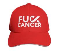 NLWQEKV Cappellino da Baseball FCK Cancer per Uomo e Donna - Classico Cappellino da papà Regolabile a Tinta Unita