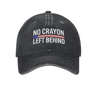 NLWQEKV Cappellino da Baseball No Crayon Left Behind per Uomo e Donna