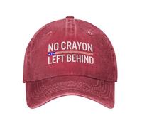 NLWQEKV Cappellino da Baseball No Crayon Left Behind per Uomo e Donna