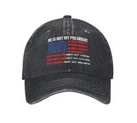 NLWQEKV Cappello Anti-idiotaIl Mio presidenteIl Mio valoreVoceCredenze Scelta Cappello in Denim a Basso Profilo