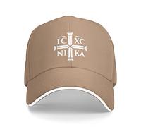 NLWQEKV Cappello da Baseball Cristiano IC XC Nika Ortodosso Orientale, Cappello da Cowboy da Donna, Cappello da Camionista da Uomo, Cappello da papà, Cappello Nero