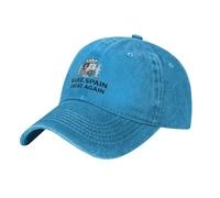 NLWQEKV Cappello da Baseball in Denim Make Spain Great Again per Uomo e Donna, Modello Trucker, Nero.