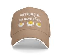 NLWQEKV Cappello da Baseball Just Here for The Deviled Eggs