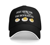 NLWQEKV Cappello da Baseball Just Here for The Deviled Eggs