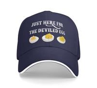 NLWQEKV Cappello da Baseball Just Here for The Deviled Eggs