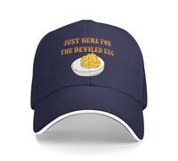 NLWQEKV Cappello da Baseball Just Here for The Deviled Eggs