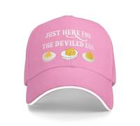 NLWQEKV Cappello da Baseball Just Here for The Deviled Eggs