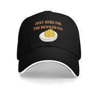 NLWQEKV Cappello da Baseball Just Here for The Deviled Eggs
