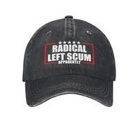NLWQEKV Cappello da Donna Feccia di Sinistra radicale Cappelli da Baseball da Uomo Feccia di Sinistra radicale Feccia di Sinistra radicale
