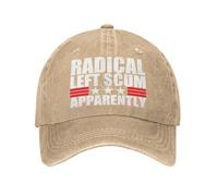 NLWQEKV Cappello da Uomo della feccia di Sinistra radicale Cappellini da Baseball della feccia di Sinistra radicale A Quanto pare la feccia di Sinistra radicale