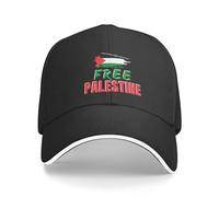 NLWQEKV Cappello palestinese Gratuito I Stand con Cappello da Camionista palestinese Pregate per la Palestina Berretto da Baseball Forte per Uomo Donna