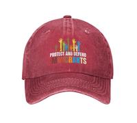 NLWQEKV Cappello Proteggi e difendi Gli immigrati - Anti-47 Denim cap
