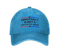 NLWQEKV Democracy ISA Spectator Sport Hat Washed Distressed Baseball cap