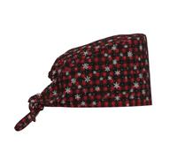 NLWQEKV Gorra de Trabajo Ajustable con diseño de copo de Nieve