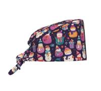 NLWQEKV Gorro de Trabajo Ajustable Muñeco de nieve1