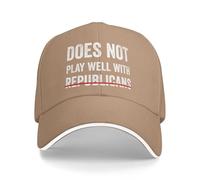 NLWQEKV Il Cappellino DoesPlays Well with Republicans Anti-47 Baseball cap