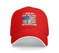 NLWQEKV Il Cappellino DoesPlays Well with Republicans Anti-47 Baseball cap