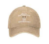 NLWQEKV Il Cappello DoesPlays Well with Republicans Anti-47 Retro cap