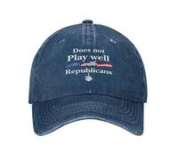 NLWQEKV Il Cappello DoesPlays Well with Republicans Anti-47 Retro cap