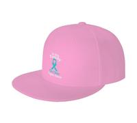 NLWQEKV in Questa Famiglia Nessuno combatte da Solo Il Cancro ovaricoCappello con Visiera Piatta e Tesa regolabileCappello da Baseball Alto