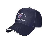 NLWQEKV La Tua ansia è Una Cagna bugiarda Cappello da papà in difficoltà Berretti da Baseball per Uomo Cappellini da Baseball Regolabili in Denim Lavato Grafico