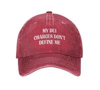 NLWQEKV Le Mie Accuse di Guida in Stato di ebbrezza Non Mi definiscono Cappello da Baseball Lavato e Invecchiato