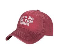 NLWQEKV Let's Do The Yam Thing Berretto da Baseball Vintage Regolabile in Denim Lavato 100 Cotone per Uomo e Donna