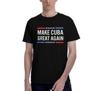 NLWQEKV Maglietta Make Cuba Great Again, t-Shirt Estiva Classica