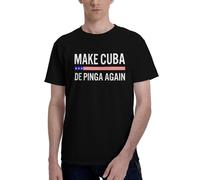 NLWQEKV Magliette Make Cuba De Pinga Again, Magliette Make Cuba Great Again, T-Shirt Estiva Classica