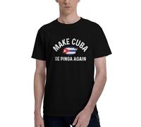 NLWQEKV Magliette Make Cuba De Pinga Again, Magliette Make Cuba Great Again, T-Shirt Estiva Classica