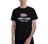 NLWQEKV Magliette Make Cuba De Pinga Again, Magliette Make Cuba Great Again, T-Shirt Estiva Classica
