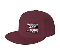 NLWQEKV Nessuno se ne Frega - Cappello da Baseball con Visiera Piatta Work Harder per Uomo e Donna