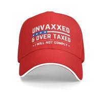 NLWQEKV Non vaccinati e sovratassati Io Voglio Cappello per Uomo Donna Cappellino da Baseball Cappello da Camionista Cappello da papà