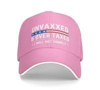 NLWQEKV Non vaccinati e sovratassati Io Voglio Cappello per Uomo Donna Cappellino da Baseball Cappello da Camionista Cappello da papà