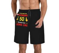 NLWQEKV Pantaloncini da Bagno da Uomo Ecco Come appare Un Fantastico cinquantenne