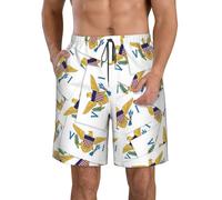 NLWQEKV Pantaloncini da Surf da Uomo con Bandiera delle Isole Vergini Americane