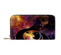 NLWQEKV Portafoglio lungo in pelle con cerniera Zodiaco Oroscopo Astrologia Portafoglio in pelle