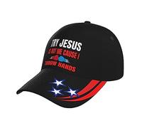 NLWQEKV Prova Jesus isMe Cause I Throw Hands Cappelli da papà in difficoltà per Le Donne Divertenti Berretti da Baseball Regolabili in Cotone Lavato