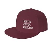 NLWQEKV Scrittore. Editore. Direttore. Berretto da Baseball con Cappello da Sole a Tesa Piatta per Uomo e Donna