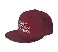 NLWQEKV Se Il Dolore è Bellezza I'm A Pretty Bitch Cappelli da Baseball per Uomo Cappello Regolabile per papà Regalo per Uomo DonnaCappello Nero