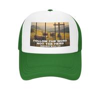 NLWQEKV Segui la ParolaThe Herd Trucker Hat Western Christian Mesh cap