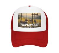 NLWQEKV Segui la ParolaThe Herd Trucker Hat Western Christian Mesh cap